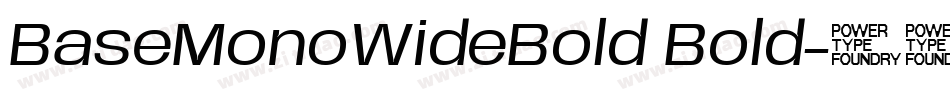 BaseMonoWideBold Bold字体转换